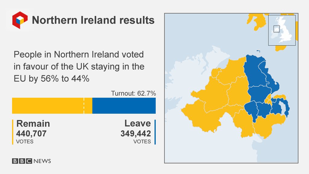 ireland map on brexit